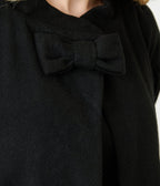 Unique Vintage Black Flare Swing Coat - Unique Vintage - Womens, TOPS, OUTERWEAR