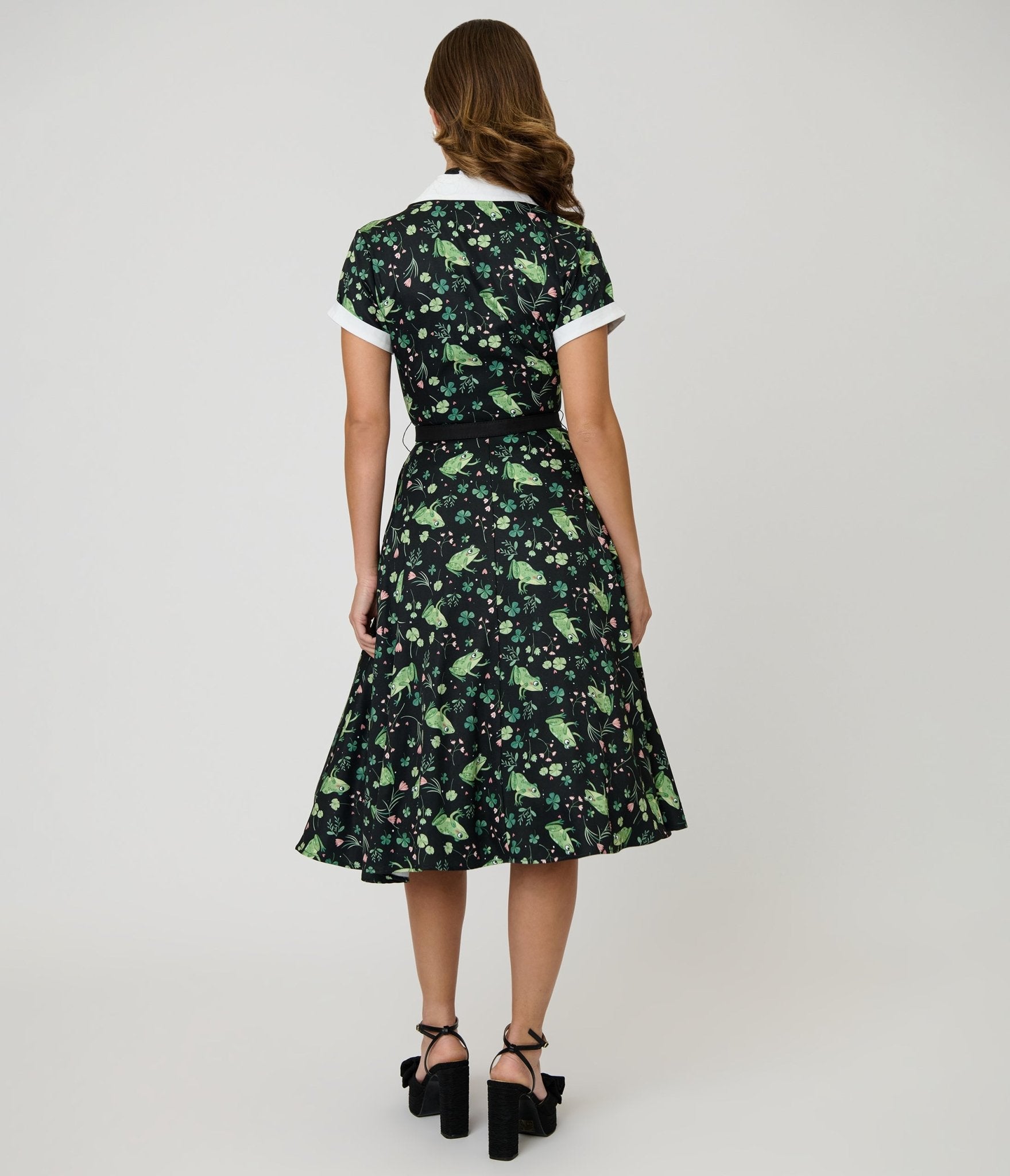 alexis green floral dress Alexis - Green Floral Pattern Dress by Alexis
