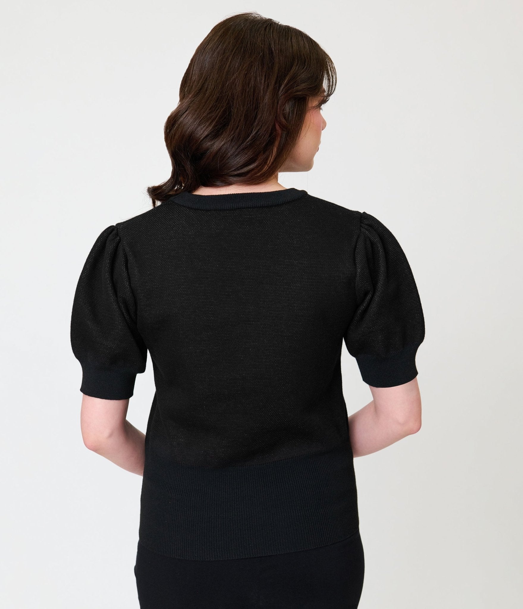 Unique Vintage Black Moth Embroidered Sweater - Unique Vintage - Womens, TOPS, SWEATERS