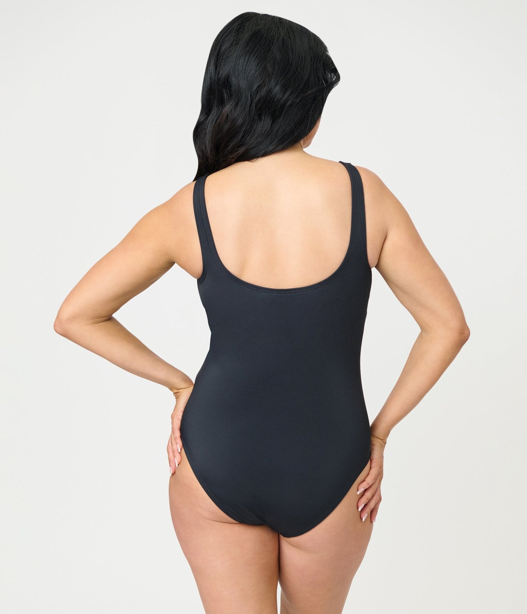 Unique Vintage Black Rainbow Huntington Swimsuit - Unique Vintage - Womens, SWIM, 1 PC