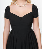 Unique Vintage Black Sweetheart Midge Swing Dress - Unique Vintage - Womens, DRESSES, SWING