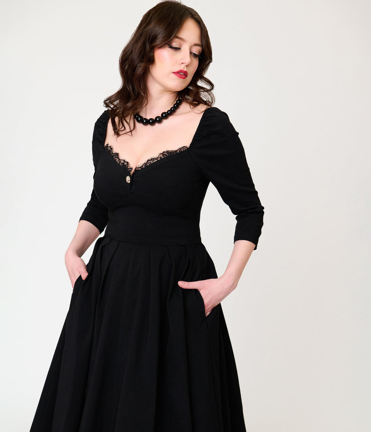 vintage black evening dresses Unique Trim Lamar Swing Dress XS/0-2 Size:EU 44 - US 11 - UK 10 black champagne wedding dress Royal Blue Long Halter and all the colors