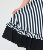 Unique Vintage Black & White Stripe Sweetheart Betty Swing Dress - Unique Vintage - Womens, DRESSES, SWING