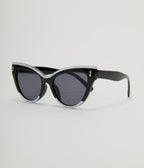 Unique Vintage Black & White Translucent Cat Eye Sunglasses - Unique Vintage - Womens, ACCESSORIES, SUNGLASSES