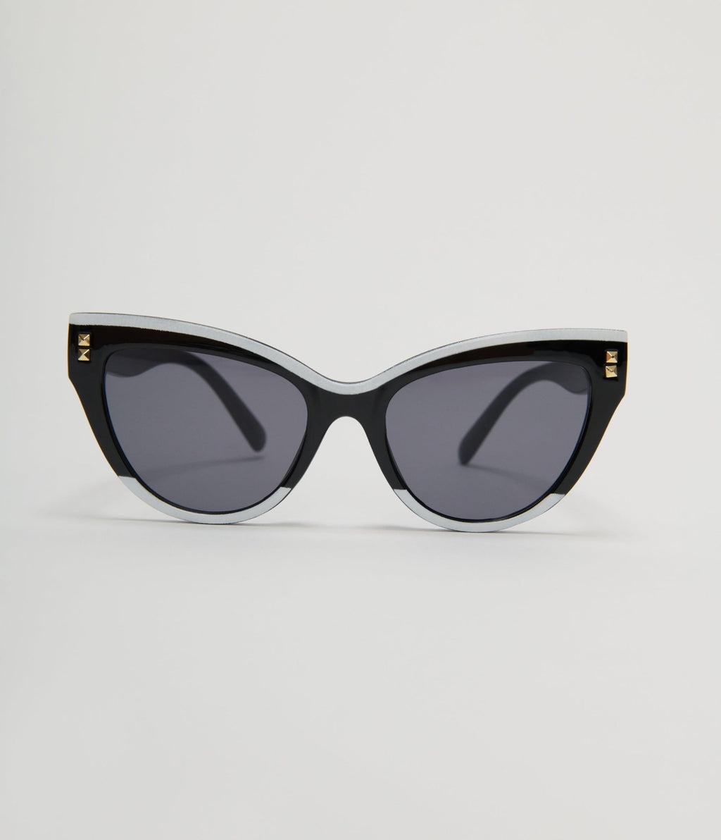 Unique Vintage Black & White Translucent Cat Eye Sunglasses - Unique Vintage - Womens, ACCESSORIES, SUNGLASSES
