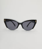 Unique Vintage Black & White Translucent Cat Eye Sunglasses - Unique Vintage - Womens, ACCESSORIES, SUNGLASSES