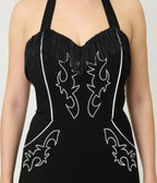 Unique Vintage Black & White Western Maines Jumpsuit - Unique Vintage - Womens, BOTTOMS, ROMPERS AND JUMPSUITS