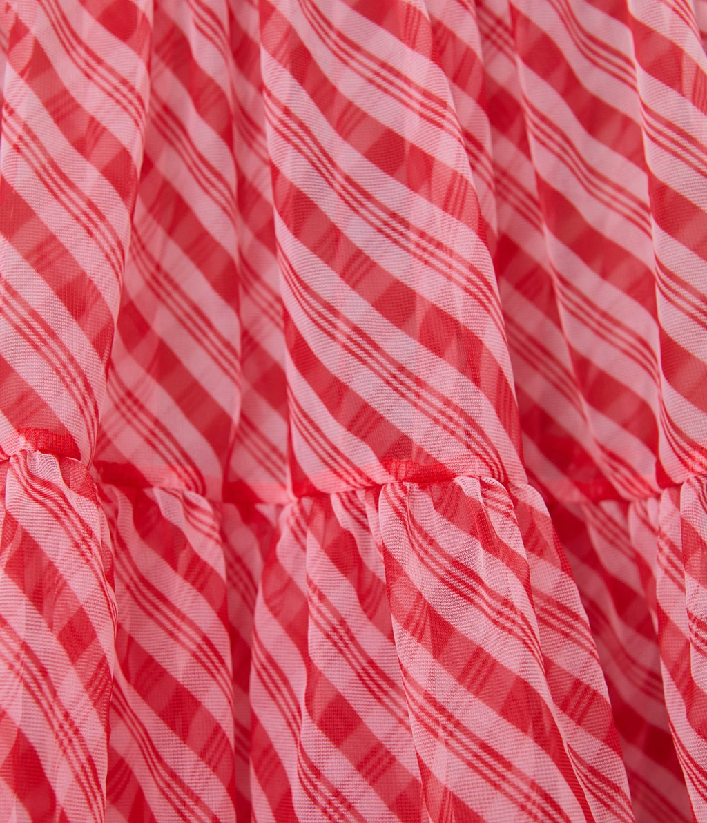 Unique Vintage Candy Cane Stripe Tiered Petticoat - Unique Vintage -