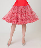 Unique Vintage Candy Cane Stripe Tiered Petticoat - Unique Vintage -