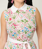 Unique Vintage Floral Diamond Darlene Swing Dress - Unique Vintage - Womens, DRESSES, SWING