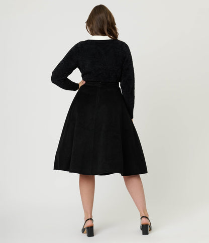 Unique Vintage Flying Witch Soda Shop Swing Skirt - Unique Vintage - Womens, BOTTOMS, SKIRTS