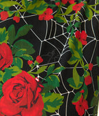 Unique Vintage Gothic Roses Sleeveless Cotton Swing Dress - Unique Vintage - Womens, DRESSES, SWING