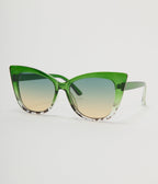 Unique Vintage Green Ombre Cat Eye Sunglasses - Unique Vintage - Womens, ACCESSORIES, SUNGLASSES