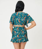Unique Vintage Green Tiger Print Alice Swim Skirt - Unique Vintage - Womens, SWIM, BOTTOM