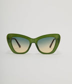 Unique Vintage Green & Tortoise Print Chunky Geometric Sunglasses - Unique Vintage - Womens, ACCESSORIES, SUNGLASSES