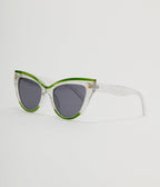 Unique Vintage Green Transparent Cat Eye Sunglasses - Unique Vintage - Womens, ACCESSORIES, SUNGLASSES