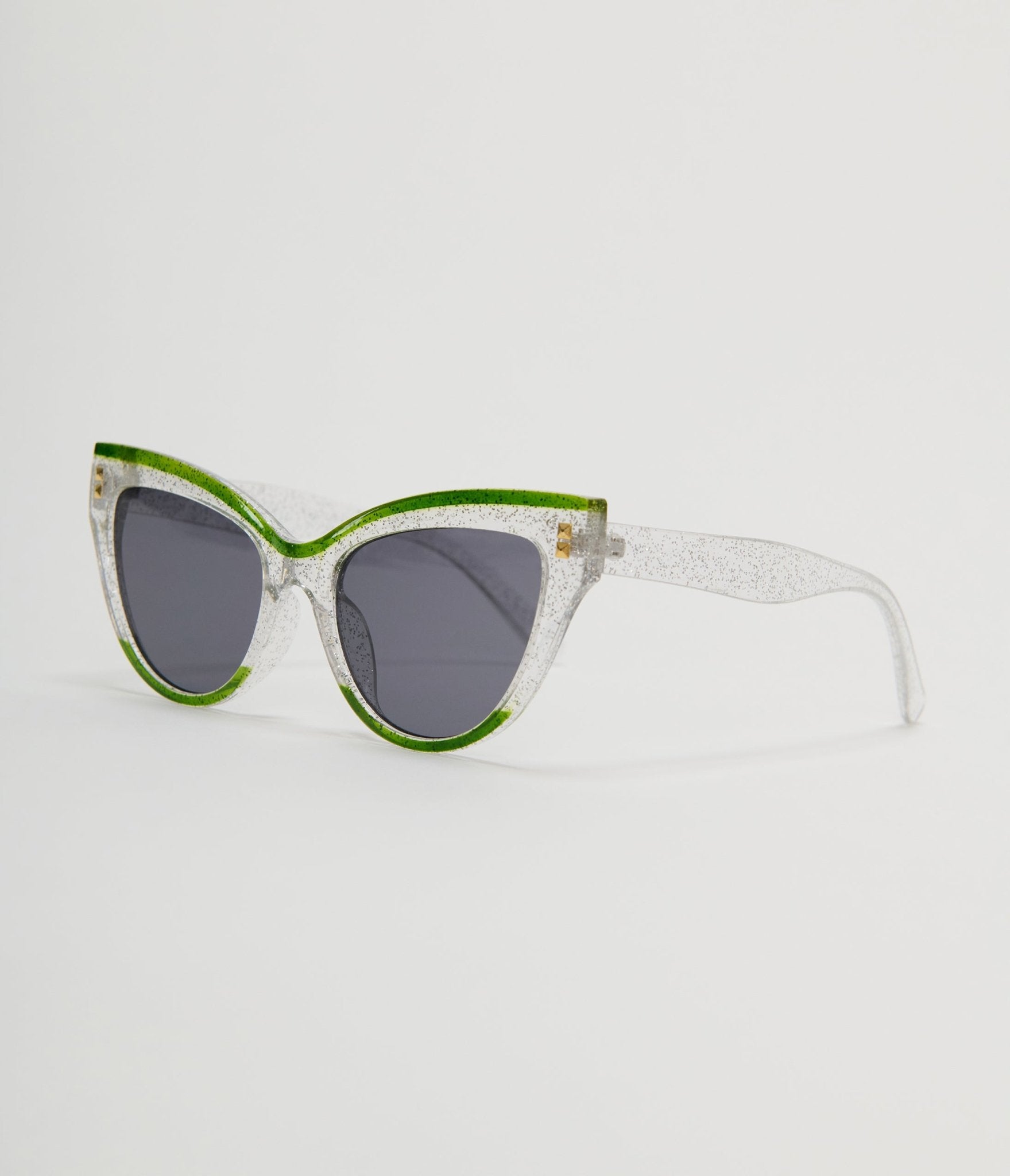 Unique Vintage Green Transparent Cat Eye Sunglasses - Unique Vintage - Womens, ACCESSORIES, SUNGLASSES
