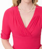Unique Vintage Hot Pink Delores Swing Dress - Unique Vintage - Womens, DRESSES, SWING