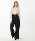 Unique Vintage Ivory Lace Gwen Blouse - Unique Vintage - Womens, TOPS, WOVEN TOPS