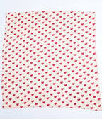 Unique Vintage Ivory & Red Hearts Hair Scarf - Unique Vintage - Womens, ACCESSORIES, HAIR