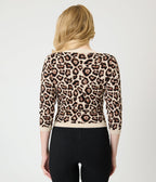 Unique Vintage Leopard Print Cardigan - Unique Vintage - Womens, TOPS, SWEATERS