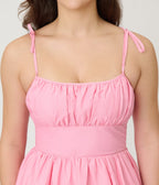 Unique Vintage Light Pink Sleeveless Cotton Swing Dress - Unique Vintage - Womens, DRESSES, SWING