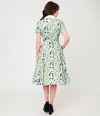 Unique Vintage Mint Sushi Print Shirt Dress - Unique Vintage - Womens, DRESSES, SWING