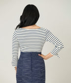 Unique Vintage Navy & White Stripe Gracie Top - Unique Vintage - Womens, TOPS, KNIT TOPS