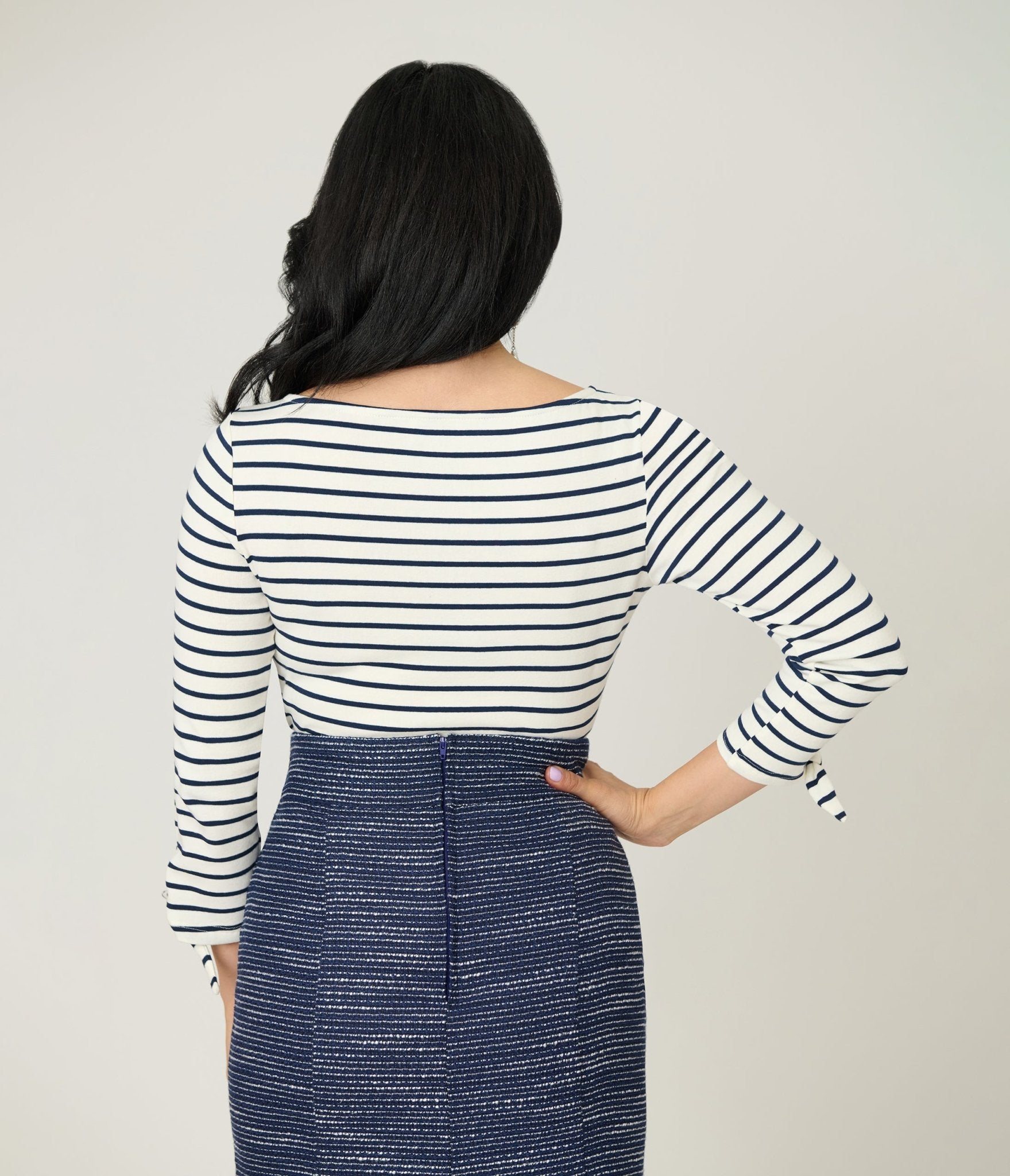 Unique Vintage Navy & White Stripe Gracie Top - Unique Vintage - Womens, TOPS, KNIT TOPS