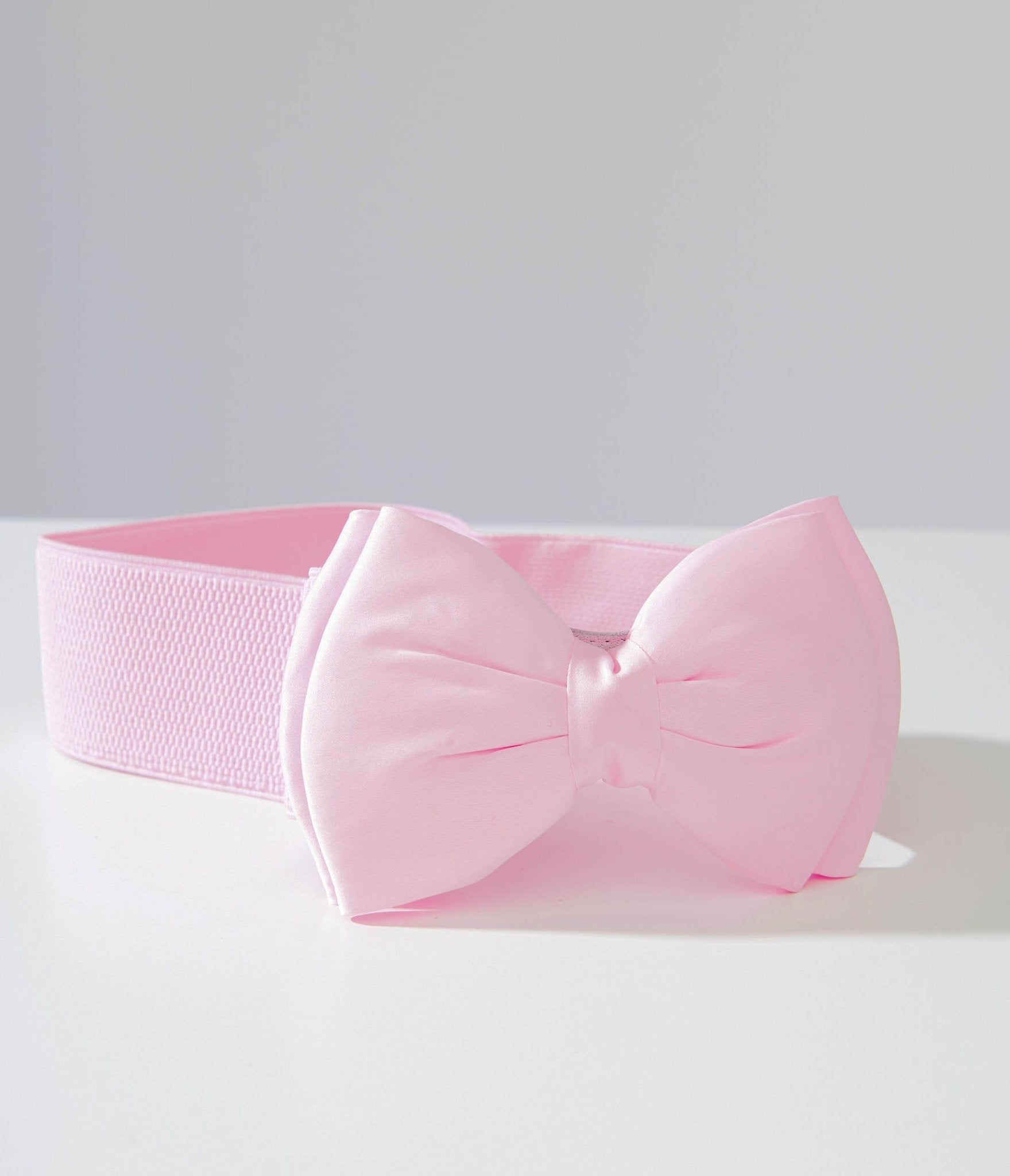 Unique Vintage Pink Bow Cinch Belt - Unique Vintage - Womens, ACCESSORIES, BELTS