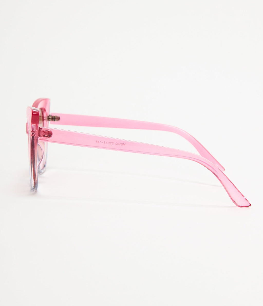 Unique Vintage Pink Ombre Cat Eye Sunglasses - Unique Vintage - Womens, ACCESSORIES, SUNGLASSES
