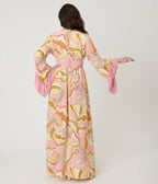 Unique Vintage Pink Paisley Maxi Dress - Unique Vintage - Womens, DRESSES, MAXI