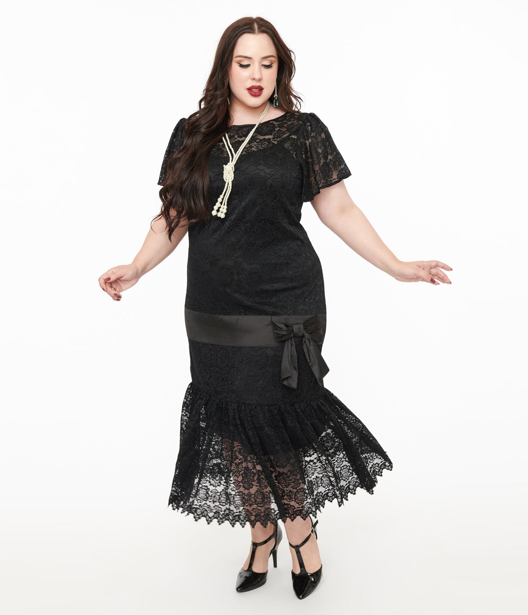 Plus size long skirts 1920s cheap