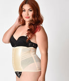 Unique Vintage Plus Size 1950s Beige Stretch Waist Cincher - Unique Vintage - Womens, ACCESSORIES, LINGERIE