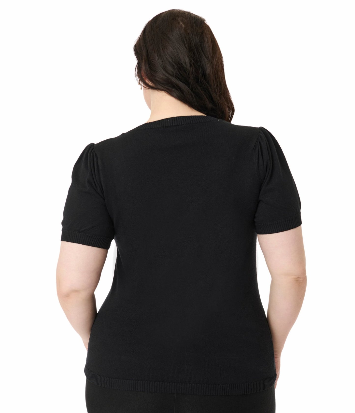 Unique Vintage Plus Size 1950s Black Hummingbird Embroidered Cardigan - Unique Vintage - Womens, TOPS, SWEATERS