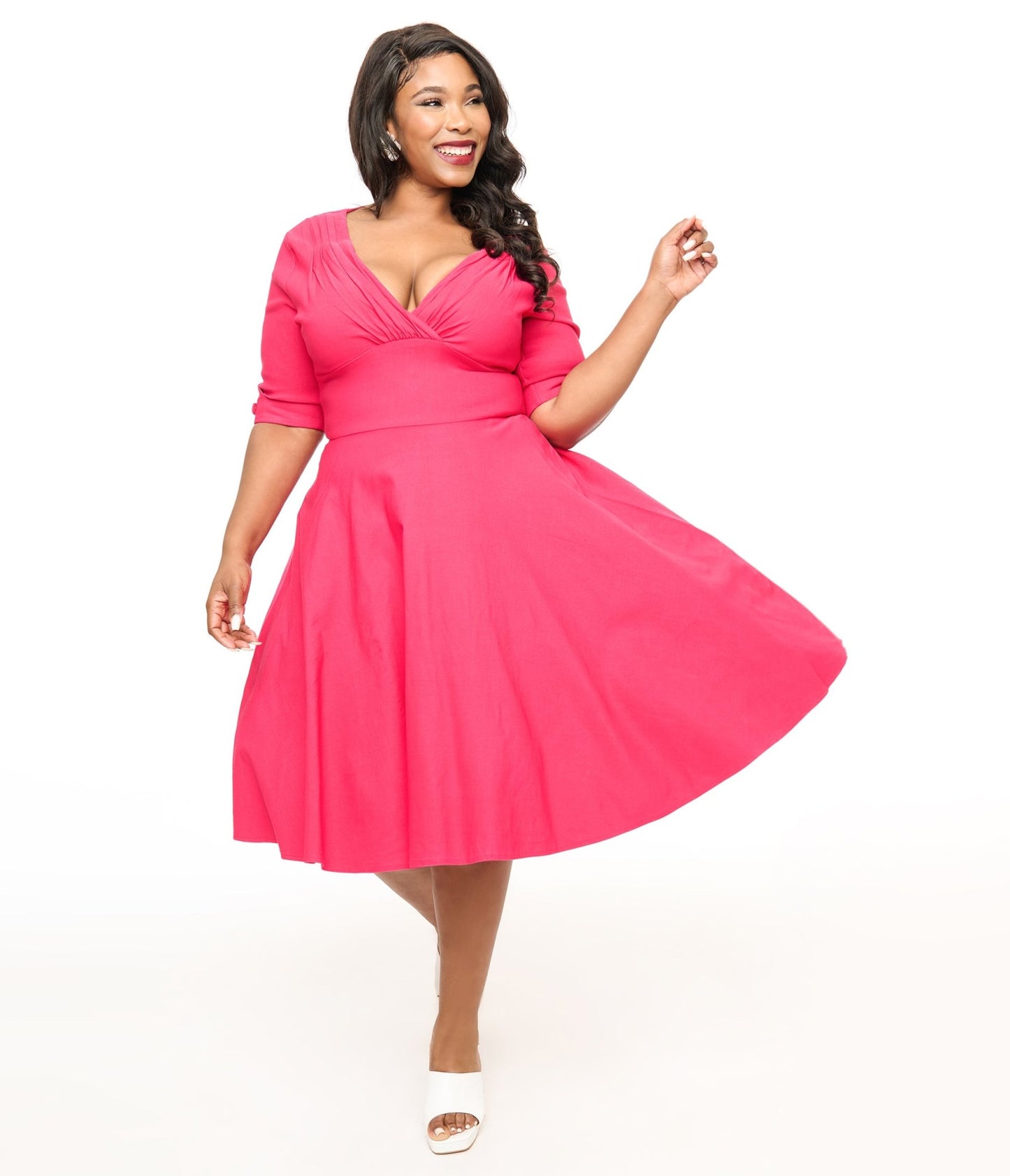 pink fifties dress Uillui Gingham Clothes 50s Dresses Vintage Pinup Dress Rockabilly Retro Halter Neck Swing Evening Party Cocktail Dresses Audrey Hepburn Party Costume 50s Outfits : Clothing, Shoes & Jewelry Stand out from the crowd with unique and eye Swing Dress Pink 50s Dress