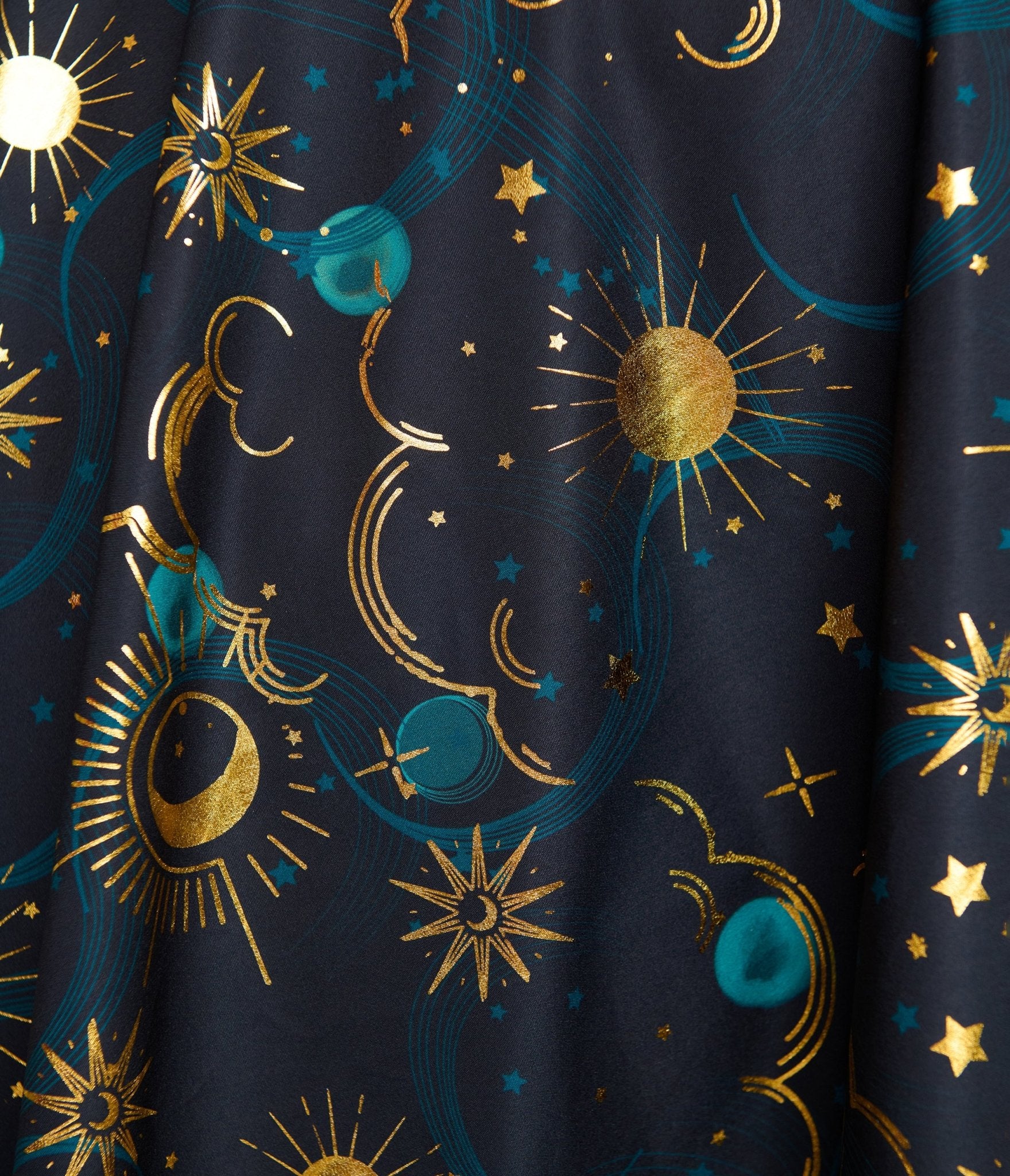 Unique Vintage Plus Size Black Celestial Print Swing Dress - Unique Vintage - Womens, DRESSES, SWING