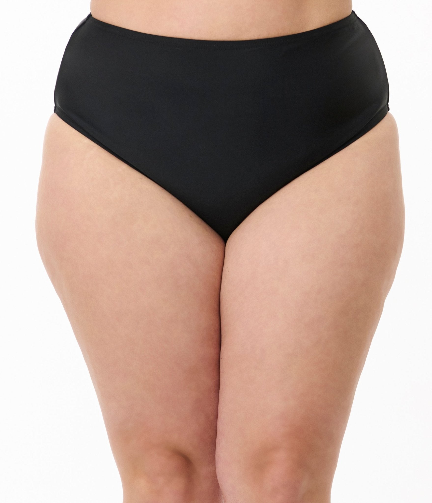 Unique Vintage Plus Size Black Daphne Swim Bottom - Unique Vintage - Womens, SWIM, BOTTOM