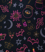Unique Vintage Plus Size Black Mystical Icons Poppy Flare Dress - Unique Vintage - Womens, DRESSES, FIT AND FLARE