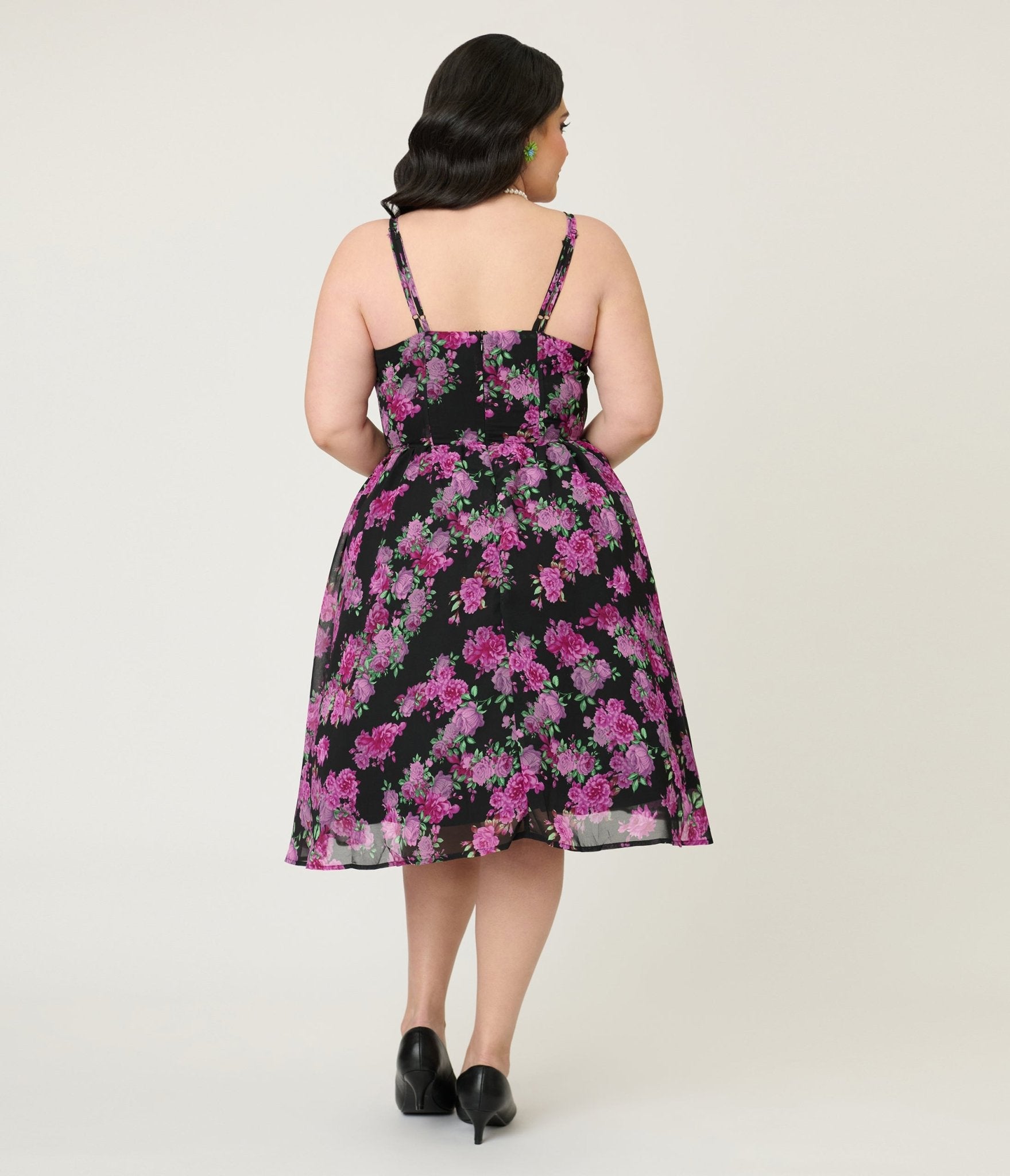 plus size black and purple dress Tomyris Plus Size Evening Dress in Orchid main image 0