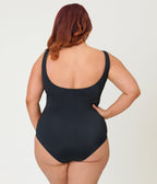 Unique Vintage Plus Size Black Rainbow Huntington Swimsuit - Unique Vintage - Womens, SWIM, 1 PC
