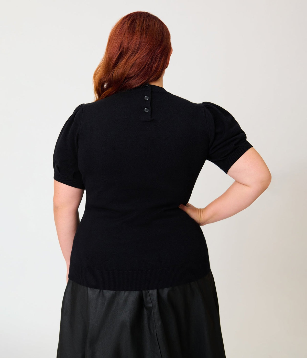 Unique Vintage Plus Size Black Sacred Heart Paige Sweater - Unique Vintage -