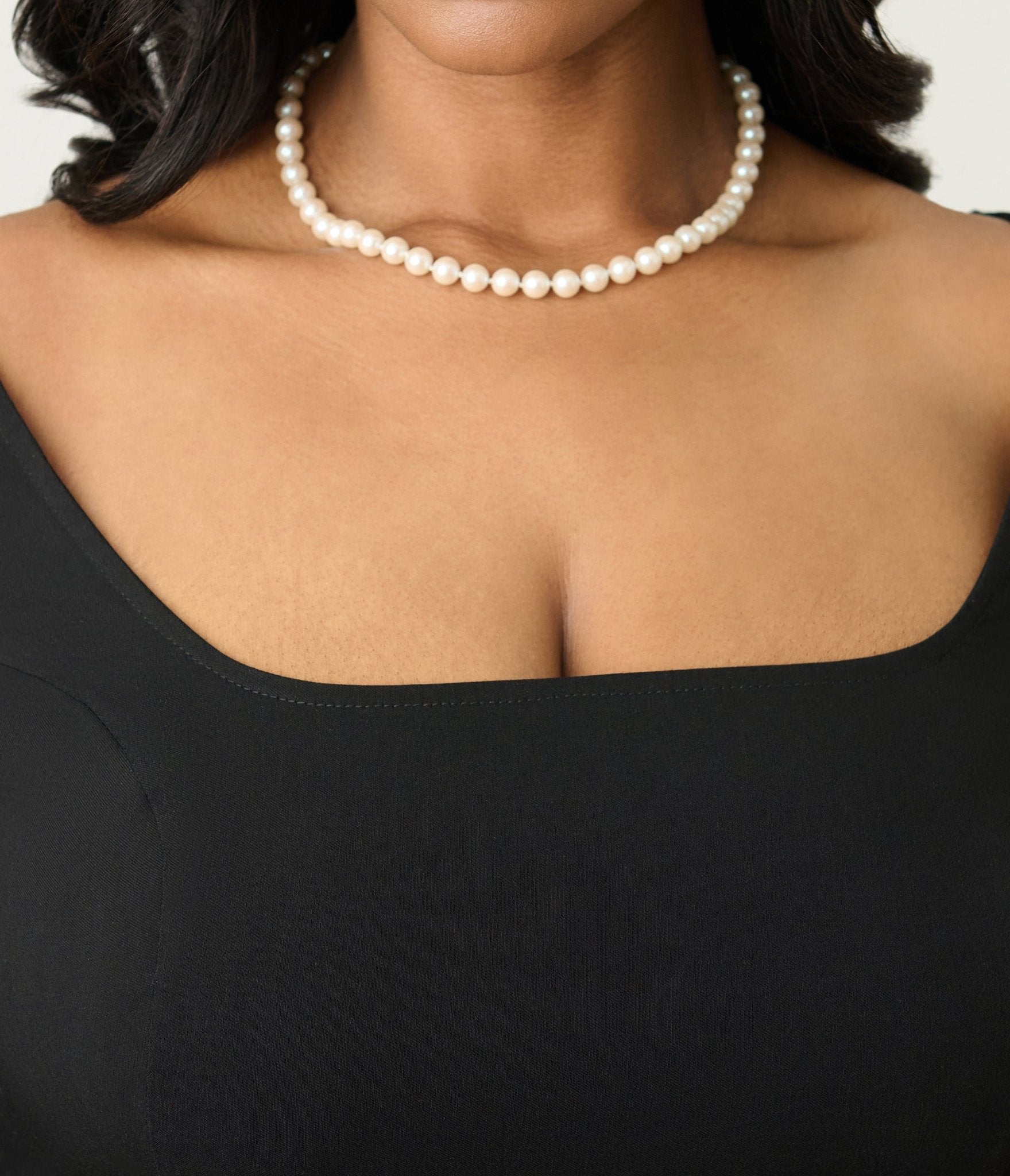 Unique Vintage Plus Size Black Square Neck Swing Dress - Unique Vintage - Womens, DRESSES, SWING