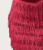 Unique Vintage Plus Size Burgundy Chevron Fringe Pencil Dress - Unique Vintage - Womens, DRESSES, WIGGLE