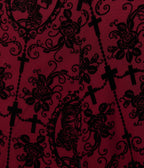 Unique Vintage Plus Size Burgundy Flocked Godet Maxi Dress - Unique Vintage - Womens, DRESSES, MAXI