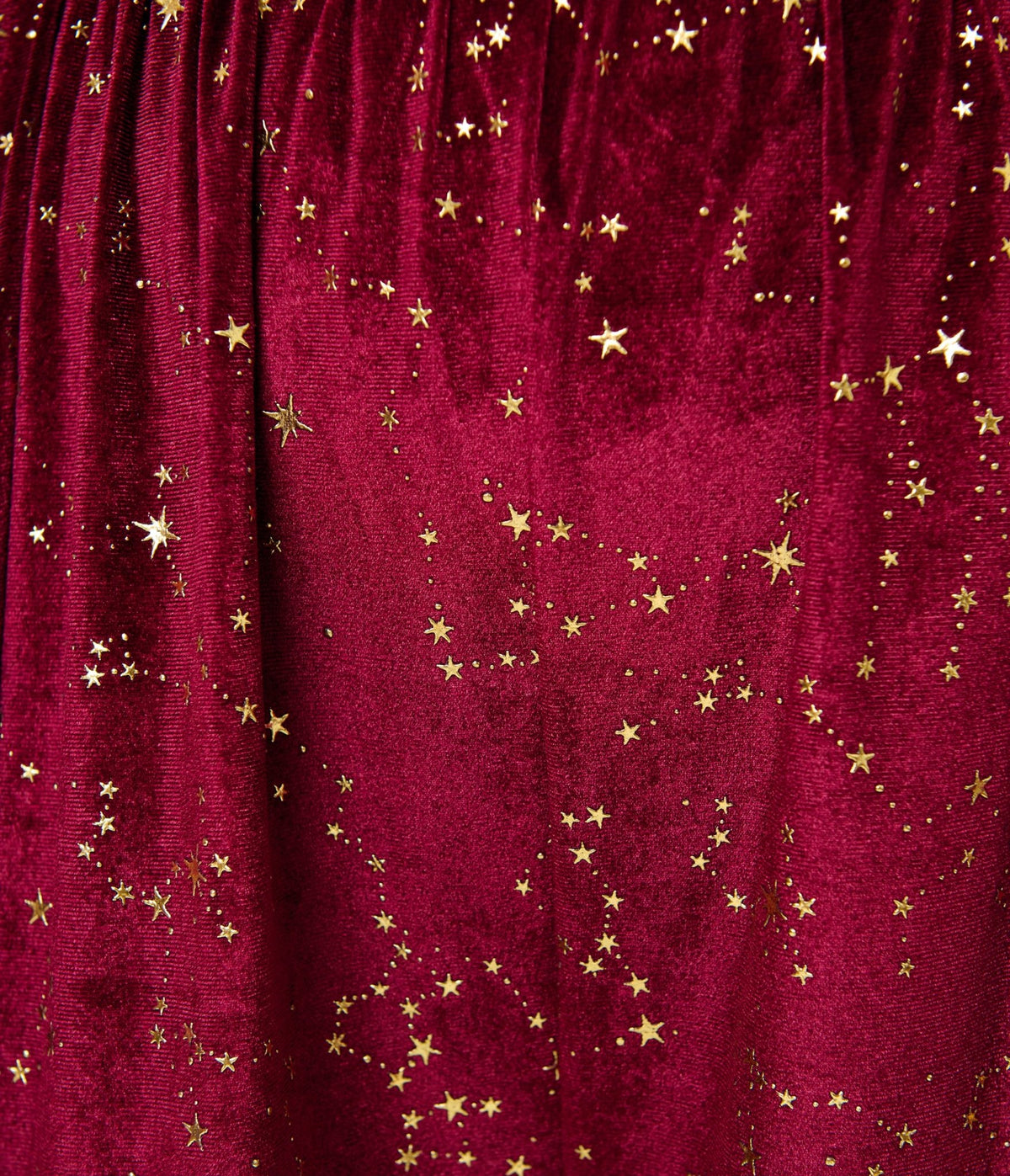 Unique Vintage Plus Size Burgundy & Gold Stars Caftan Jumpsuit - Unique Vintage -