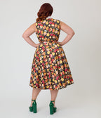 Unique Vintage Plus Size Charcuterie Print Darlene Swing Dress - Unique Vintage - Womens, DRESSES, SWING