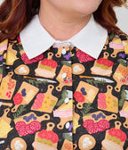 Unique Vintage Plus Size Charcuterie Print Darlene Swing Dress - Unique Vintage - Womens, DRESSES, SWING