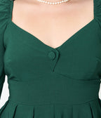 Unique Vintage Plus Size Forest Green Lamar Swing Dress - Unique Vintage - Womens, DRESSES, SWING