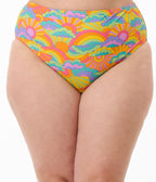 Unique Vintage Plus Size Happy Groovy Rainbow Daphne Swim Bottom - Unique Vintage - Womens, SWIM, BOTTOM